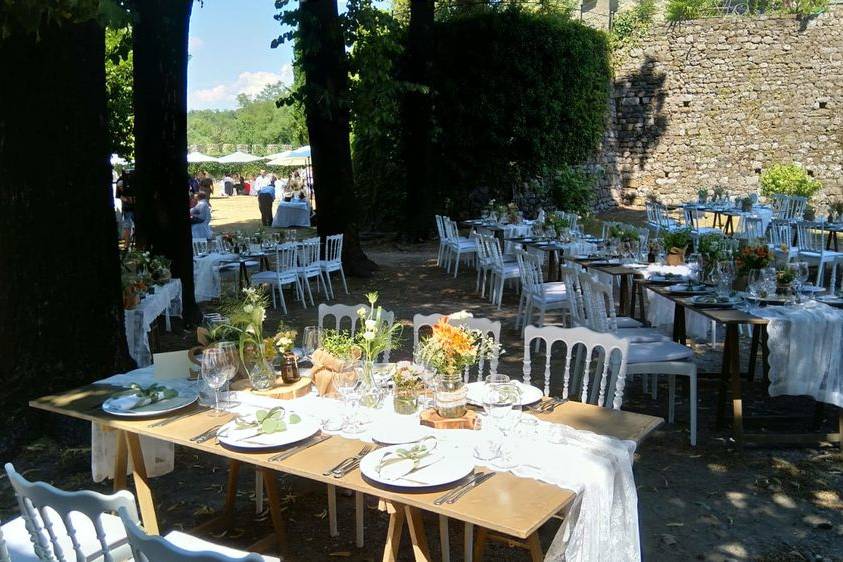 Pranzo sotto i tigli