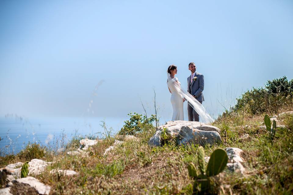 Green wedding country chic