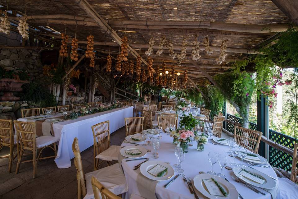 Green wedding country chic