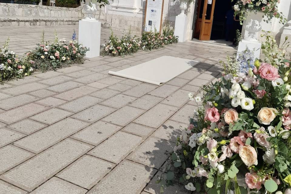 Allestimento esterno matrimoni