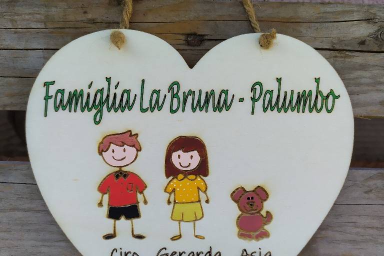 Cuore in legno family