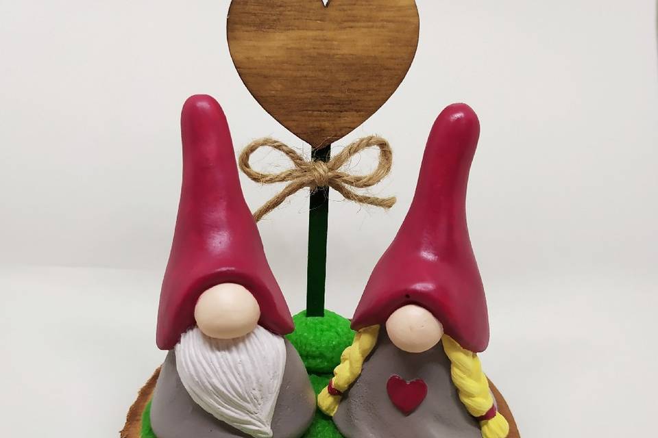 Cake Topper gnomi