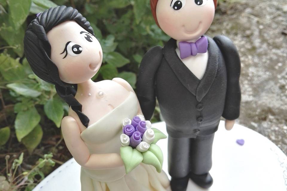 Cake topper matrimonio