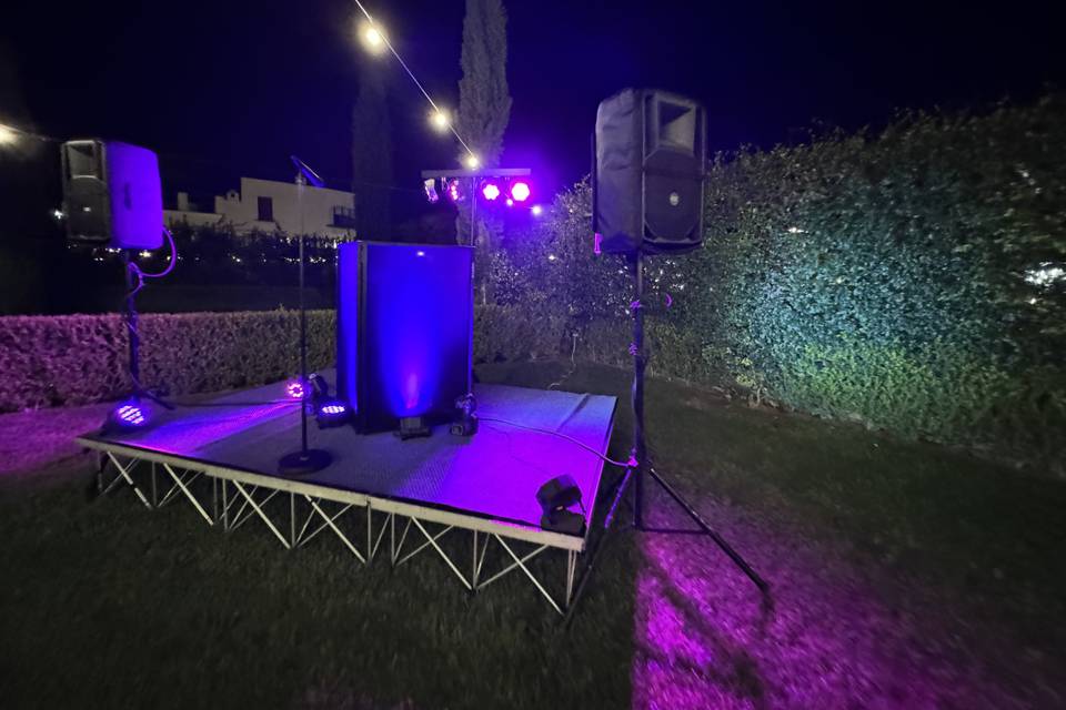 Allestimenti palco luci audio