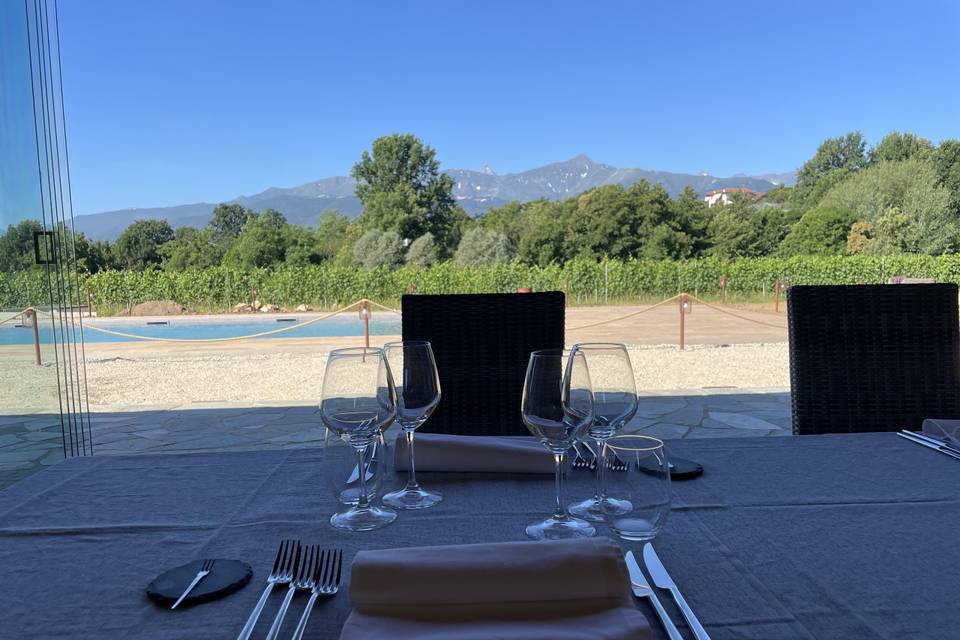 La vista dalla sala
