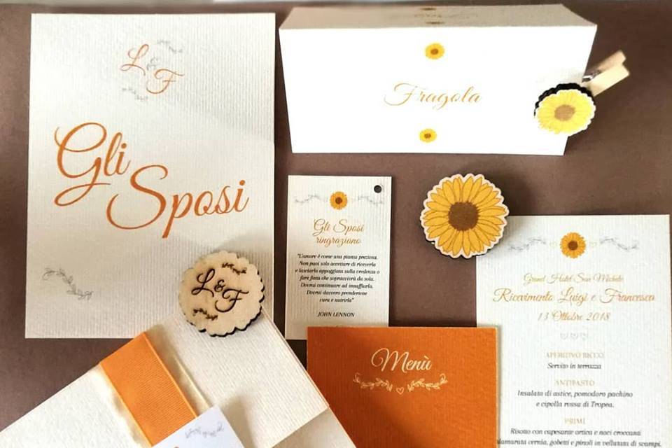 Matrimonio tema girasoli