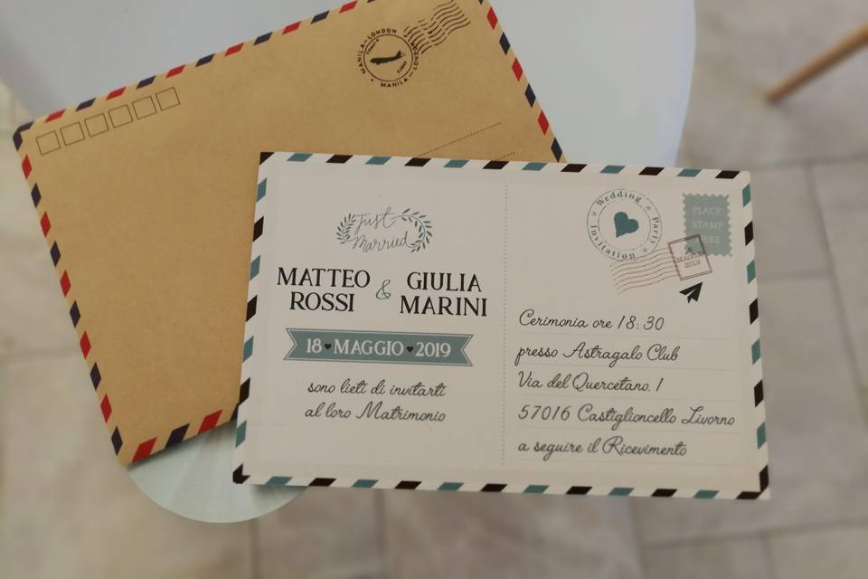 Buste da lettera personalizzate per il matrimonio - Matrimoni Livorno