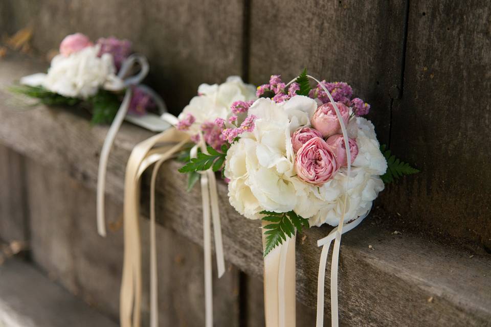 Allestimento ingresso sposa