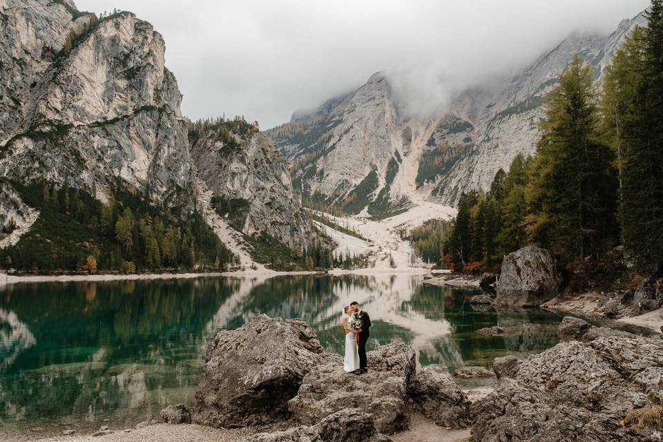 Love at lake Braies