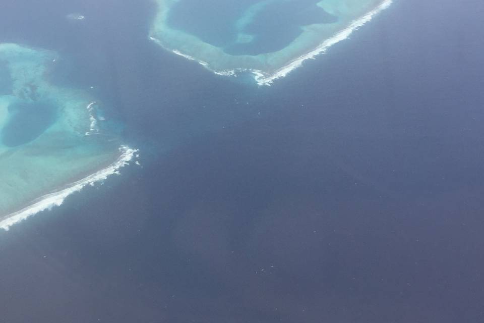 Maldive viste dal volo interno