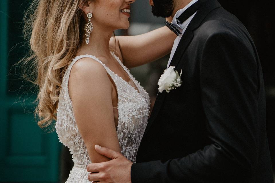 Happy bride
