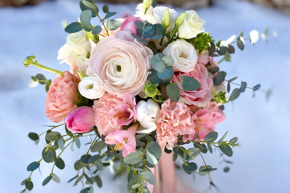 Bouquet sulla neve