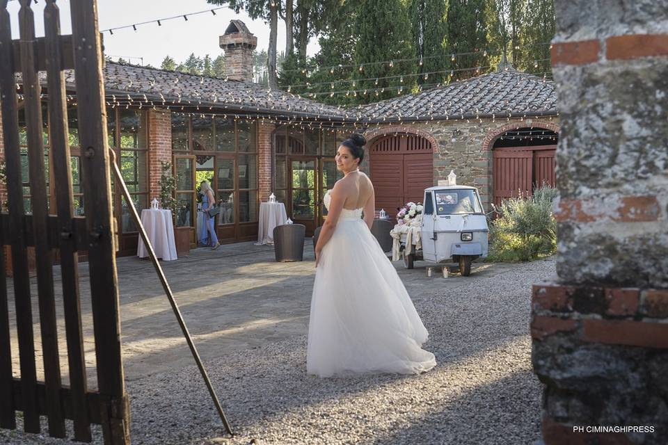 Sposa al ristorante