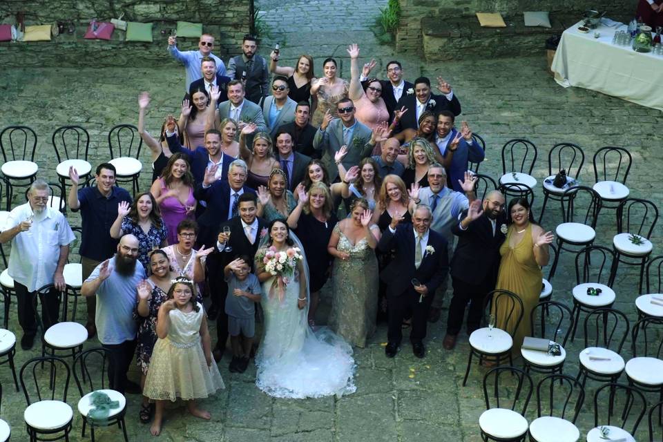A romantic wedding in Tuscany
