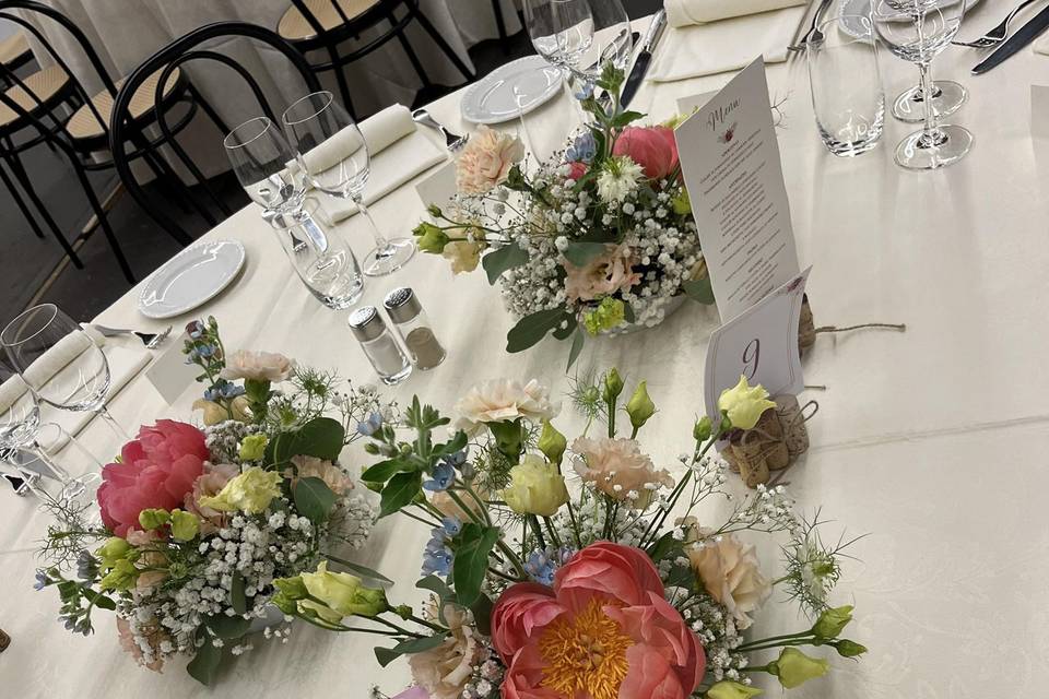Allestimento tavoli
