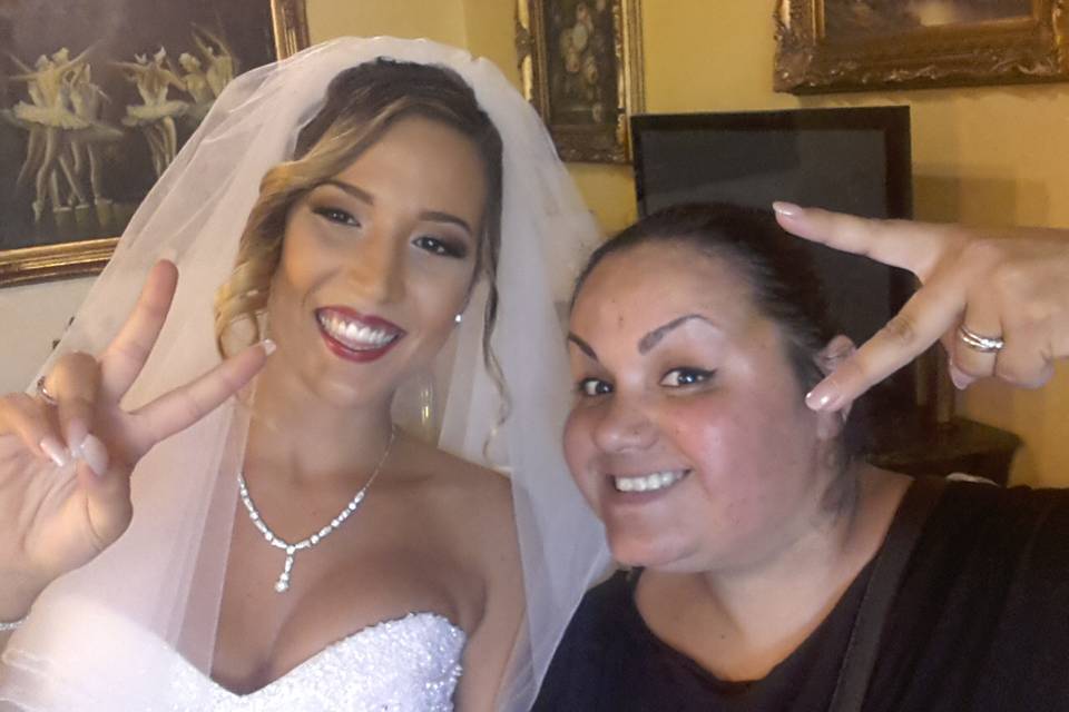Selfie con la sposa
