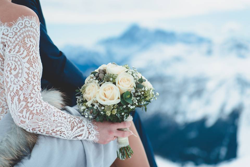 Matrimonio sulla neve Corvara