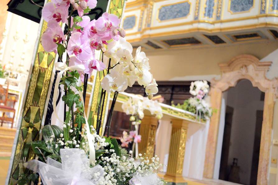 Matrimonio con orchidee