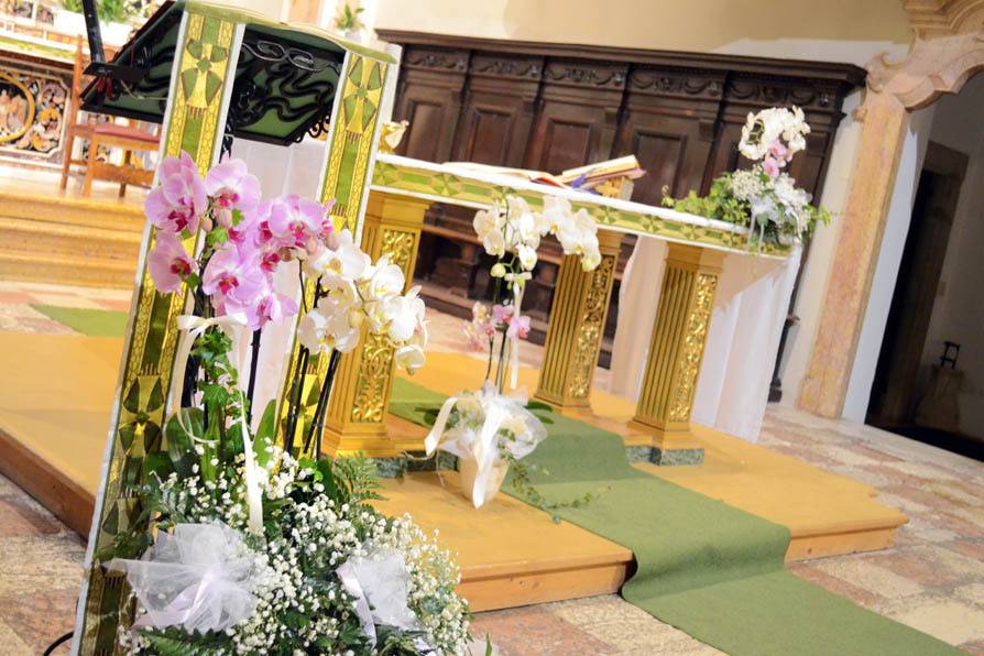 Matrimonio con orchidee