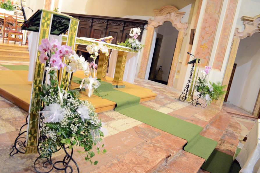 Matrimonio con orchidee