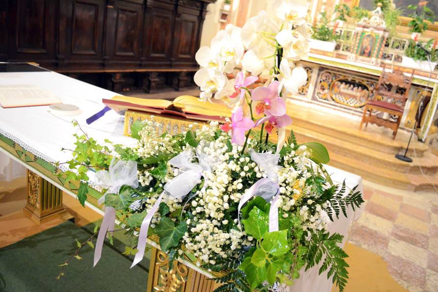Matrimonio con orchidee