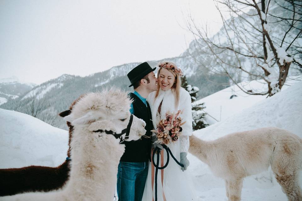 Matrimonio nelle Dolomiti