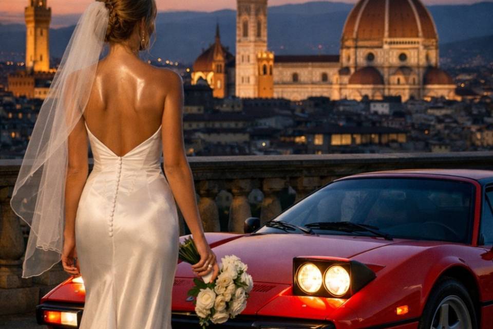 Sposa di spalle con pelle glow