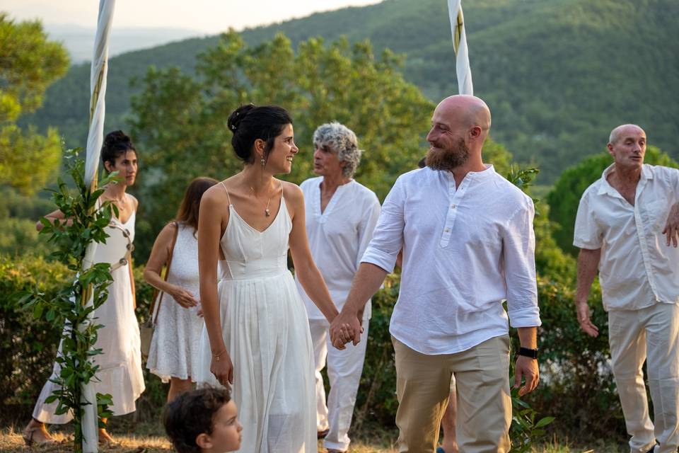 Couple getting married