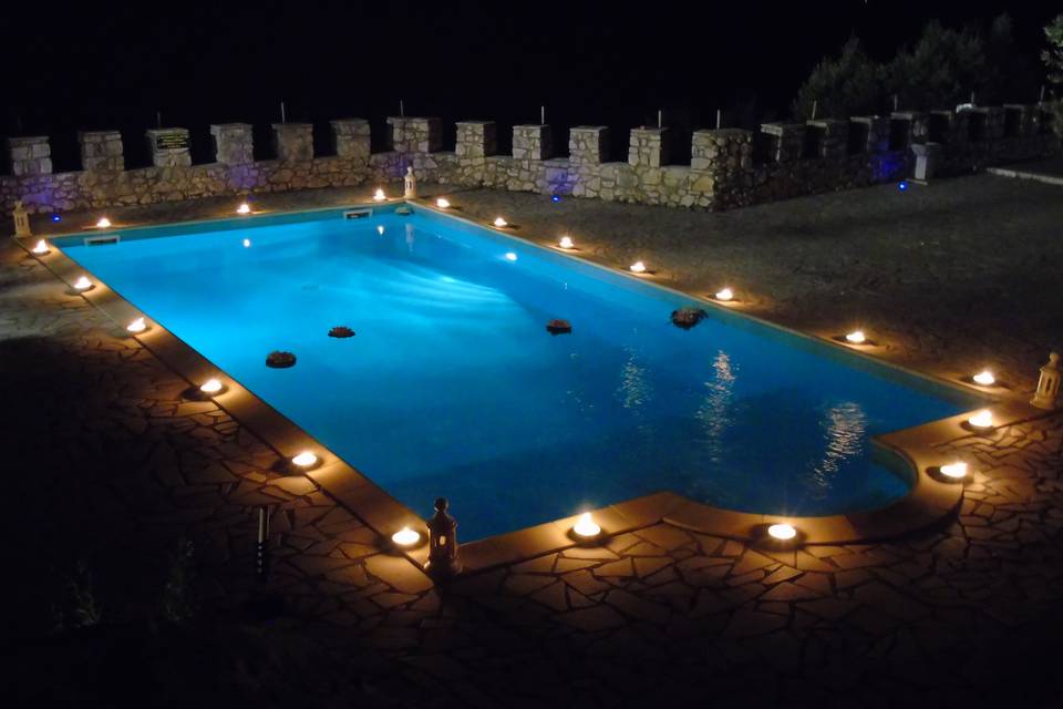 Illuminazione bordo piscina