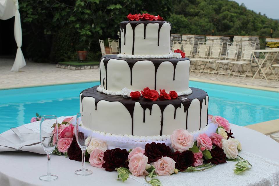 Una originale wedding cake