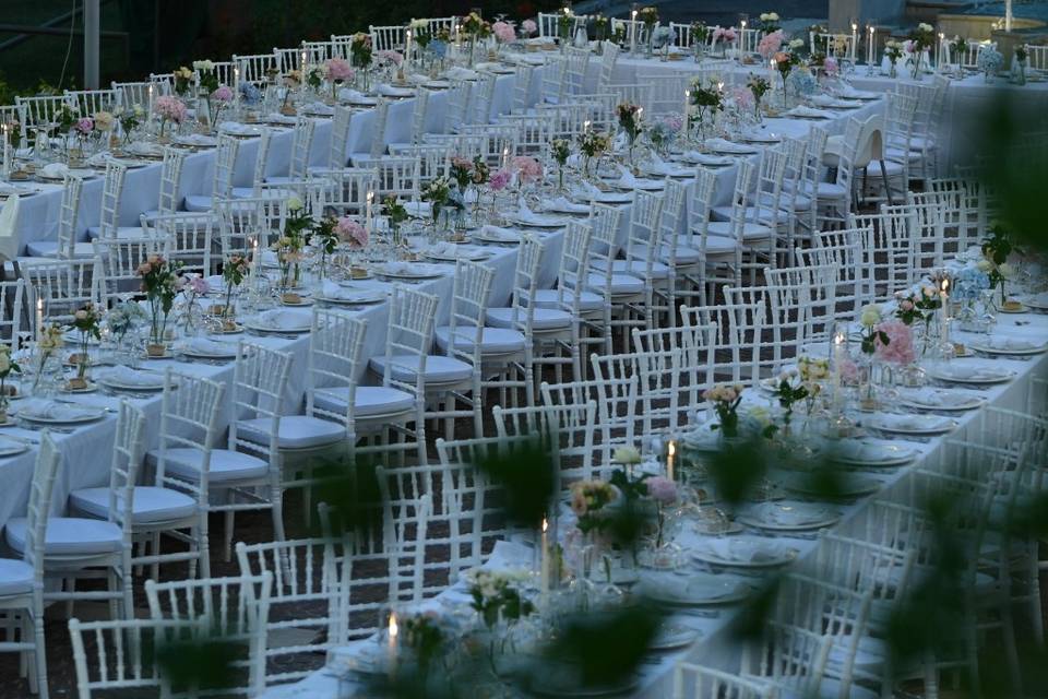 Matrimonio con cena esterna