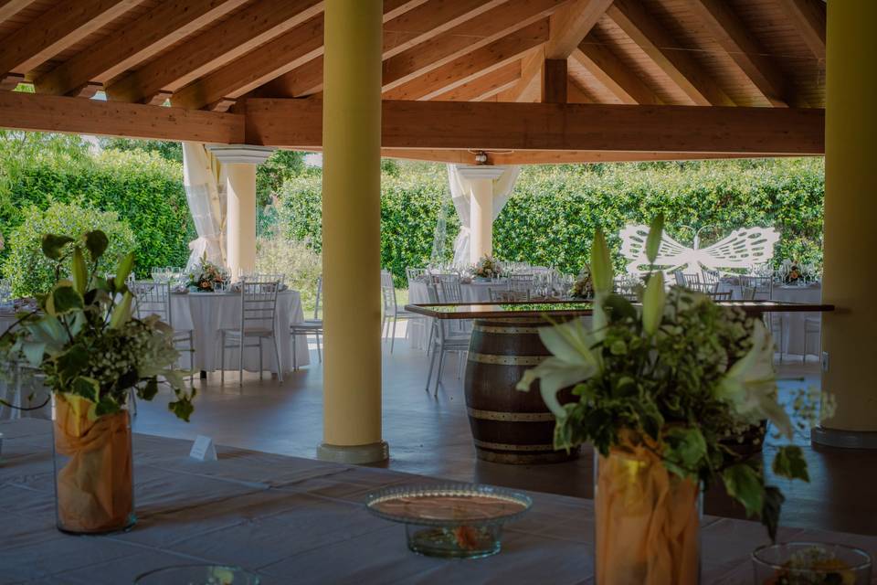 Matrimonio veranda giardino