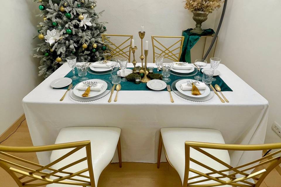 Intimate Christmas dinner