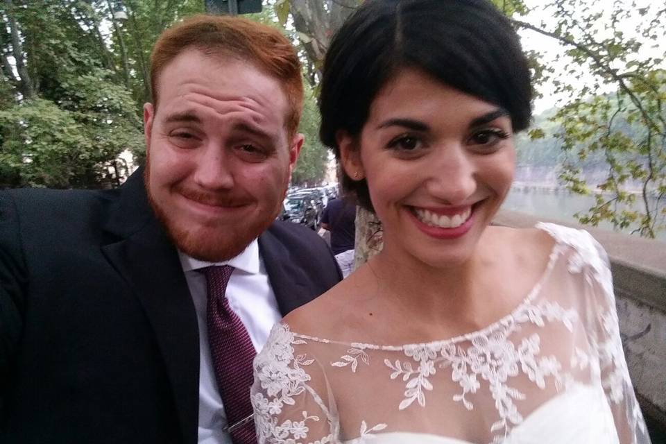 Primo piano sposa