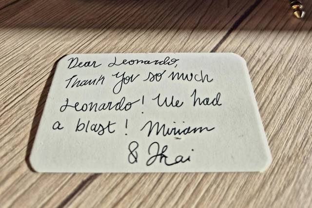 Thanks from the newlyweds
