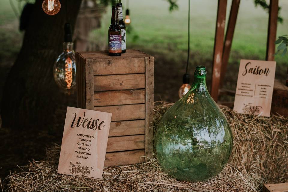 Matrimonio tema birra