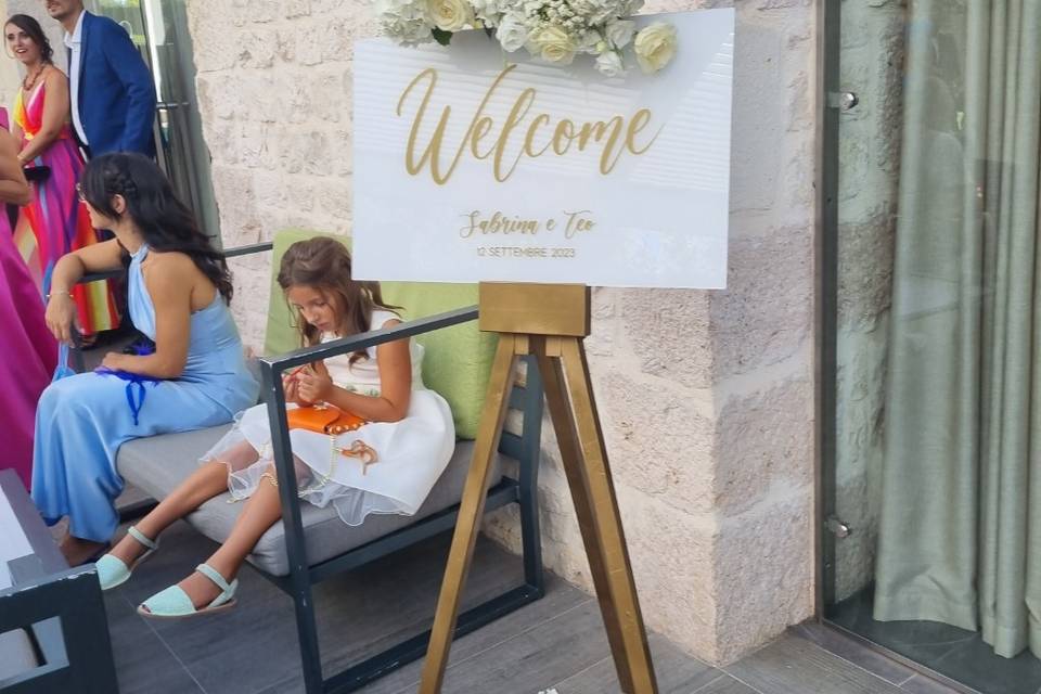 Welcome board