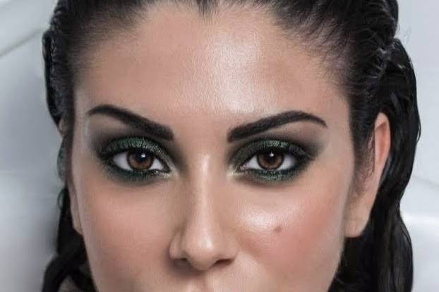 Smokey eye verde intenso