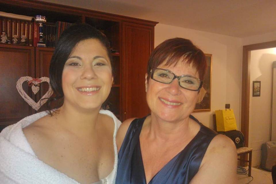 Sposa Stefania e mamma