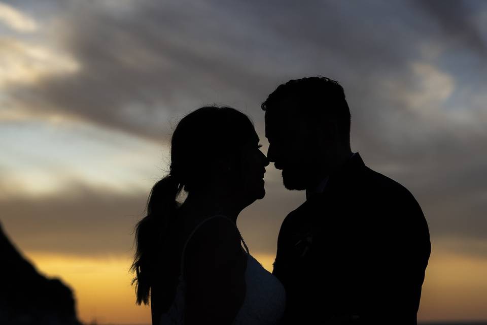 Amore al tramonto