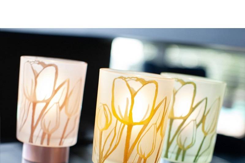 Lampade a Led con Tulipani