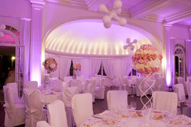 Allestimento rosa romantico