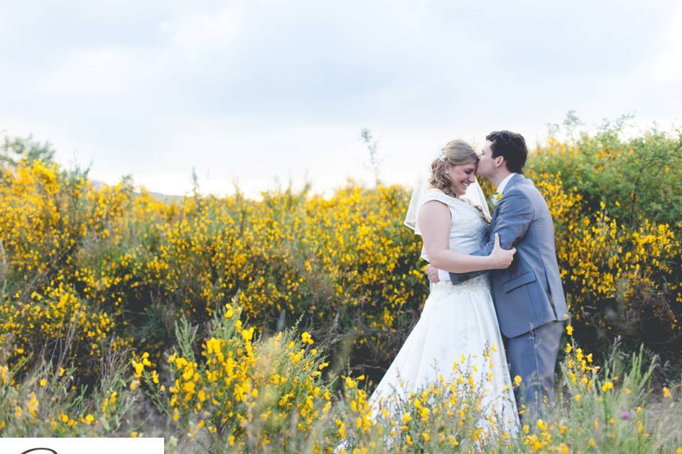 Green and yellow wedding