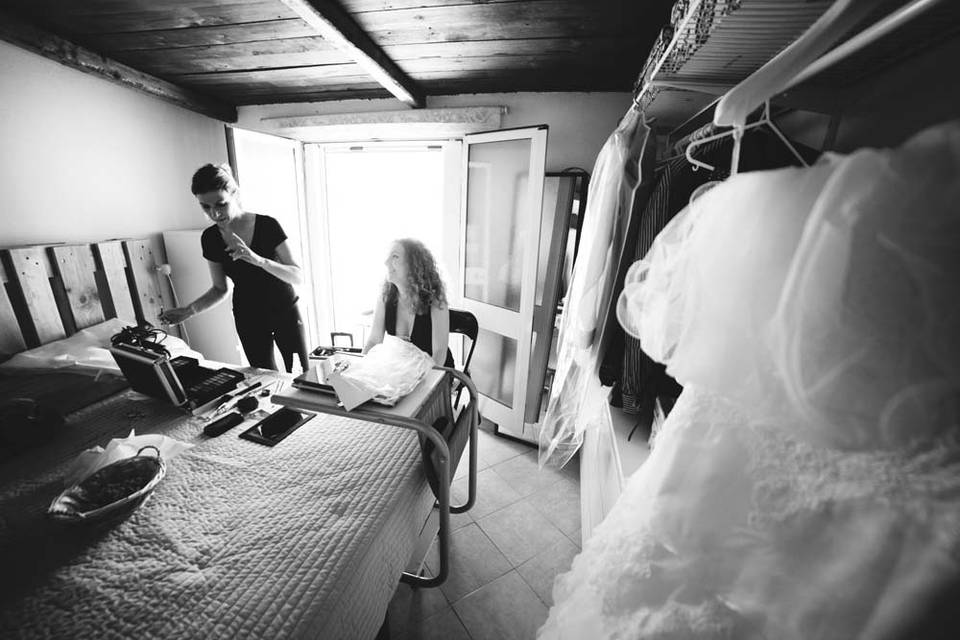 Preparazione sposa