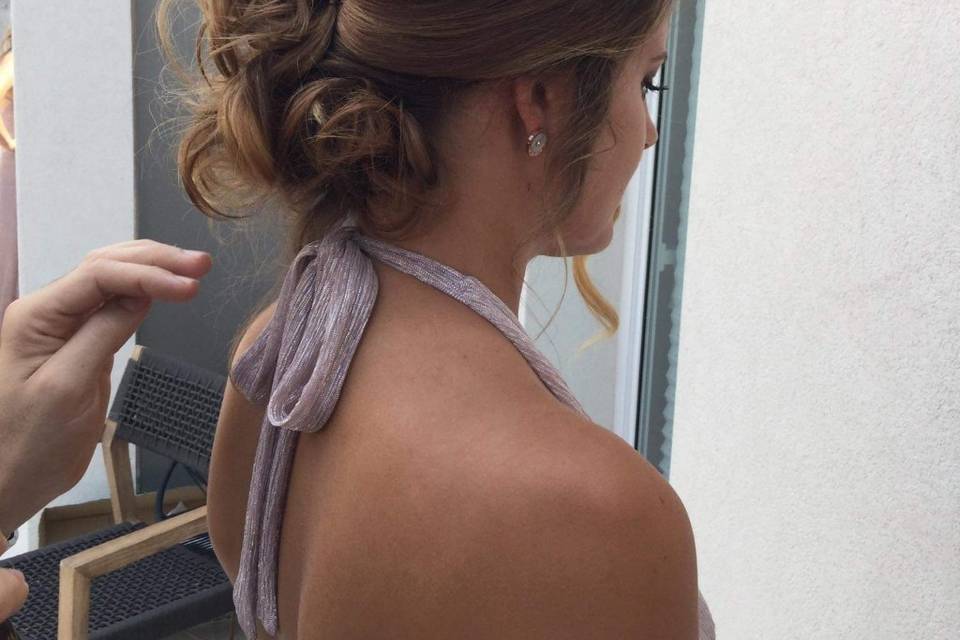 Chignon con treccia