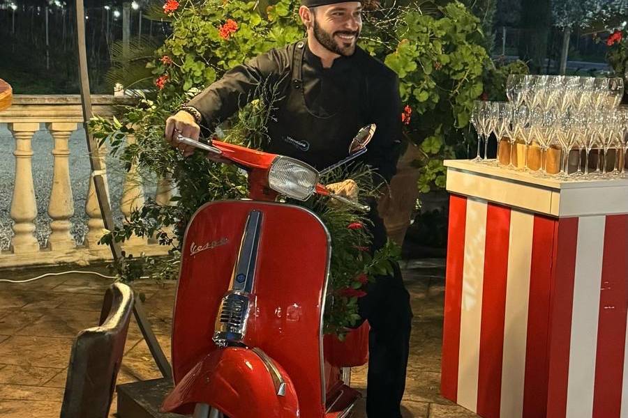 Chef su vespa