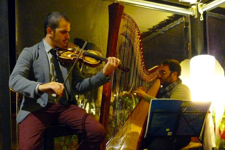 Aperitivo violino e arpa