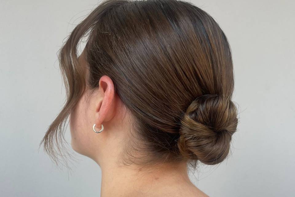 Sleek bun