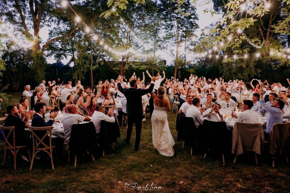 La cena in giardino