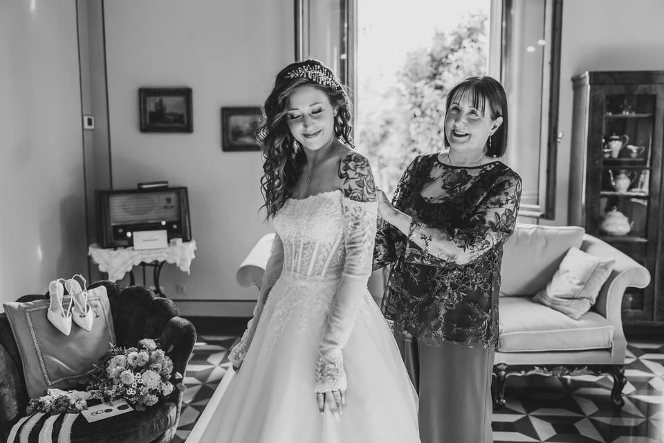 La sposa e la sua mamma